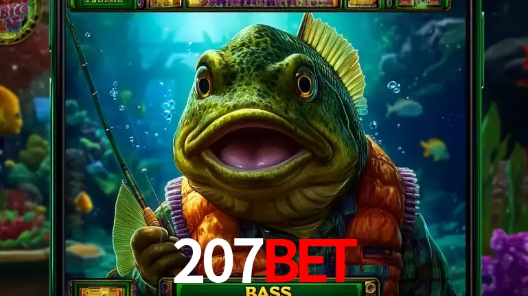 Personagem de peixe pescador do popular jogo de slot com tema de pescaria, uma das emocionantes opções de caça-níqueis para jogar e ganhar no cassino 207bet.